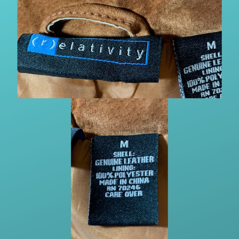 Relativity Tan Suede Button Blazer Jacket - image 7